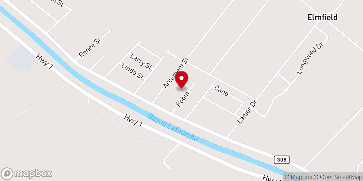 Map showing location of Assumption Parish Agricultural Complex
