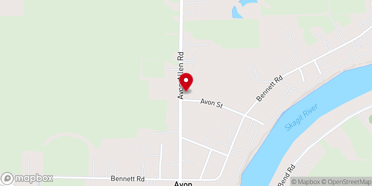 Map showing location of Avon United Methodist