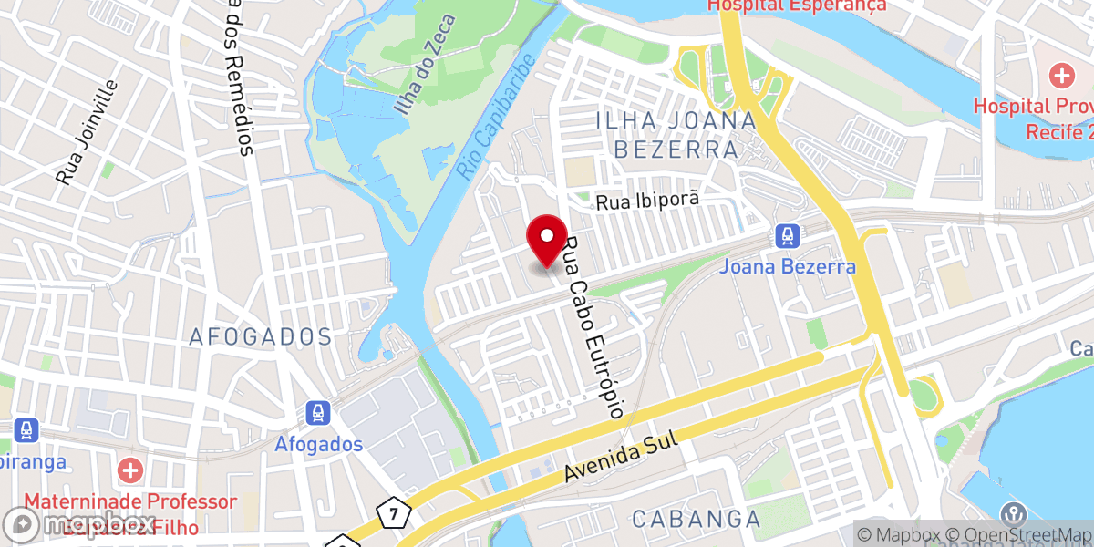 Map showing location of Ministerio Pentecostal Família Da Fé - Sede