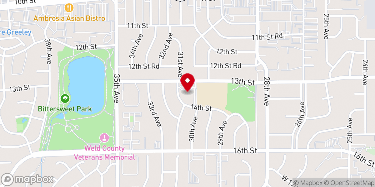 Map showing location of Gloria Christi Lutheran Church LCMS