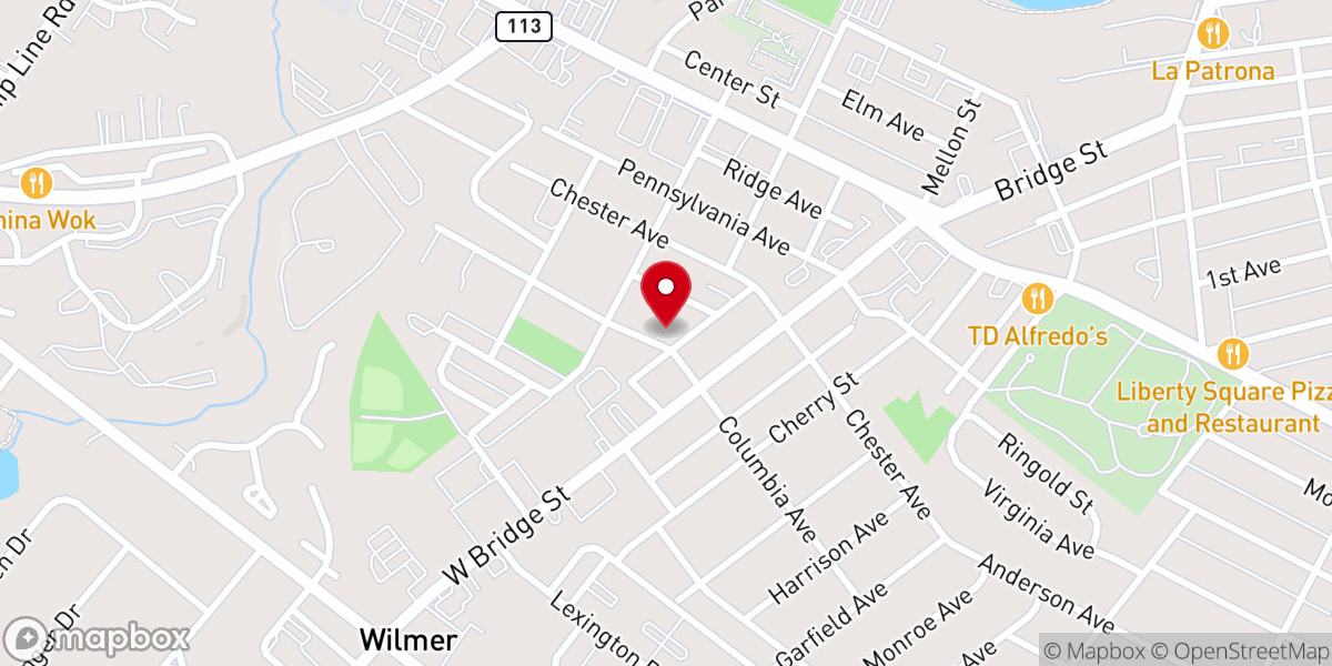 Map showing location of Church of the Transfiguration