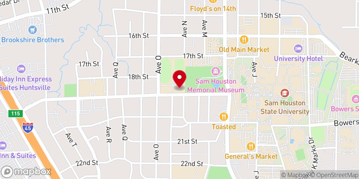 Map showing location of Christ Presbyterian Church (PCA)