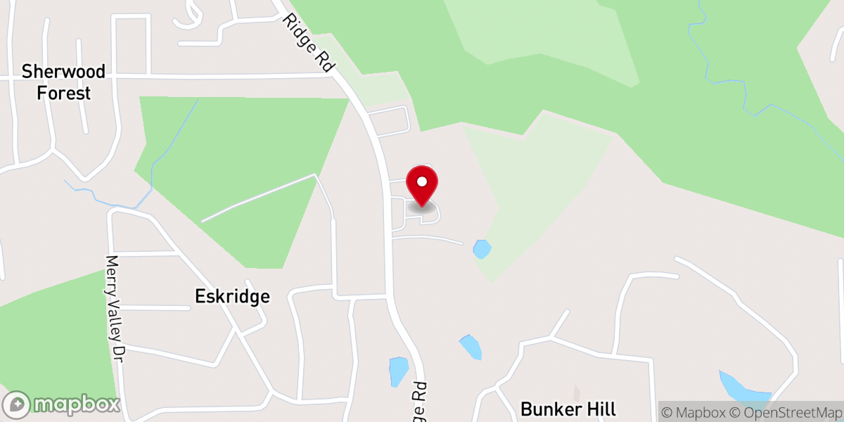 Map showing location of First Cumberland Presbyterian Church