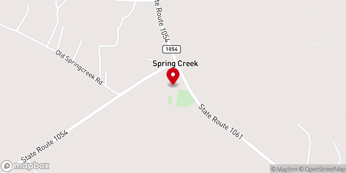 Map showing location of Spring Creek Elementary School