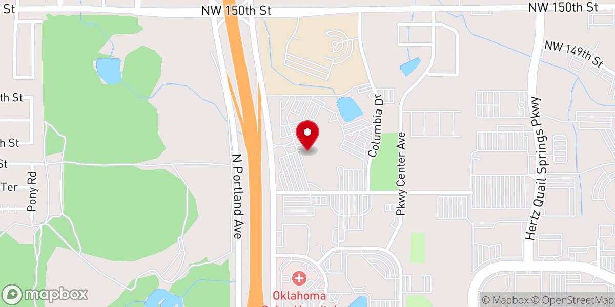 Map showing location of The Chapel at Crossings Community Church