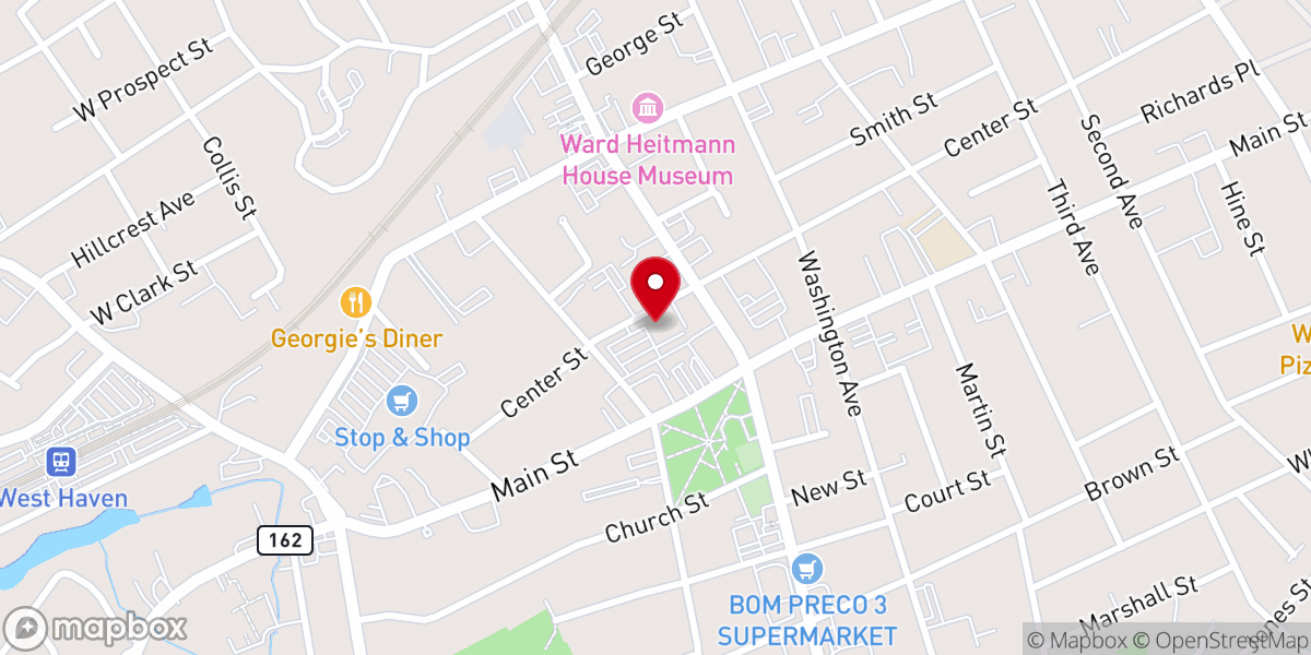 Map showing location of Harbour Light Baptist Church