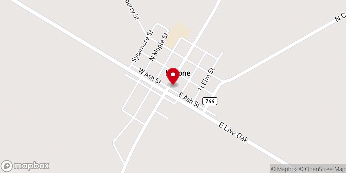 Map showing location of Malone City Annex