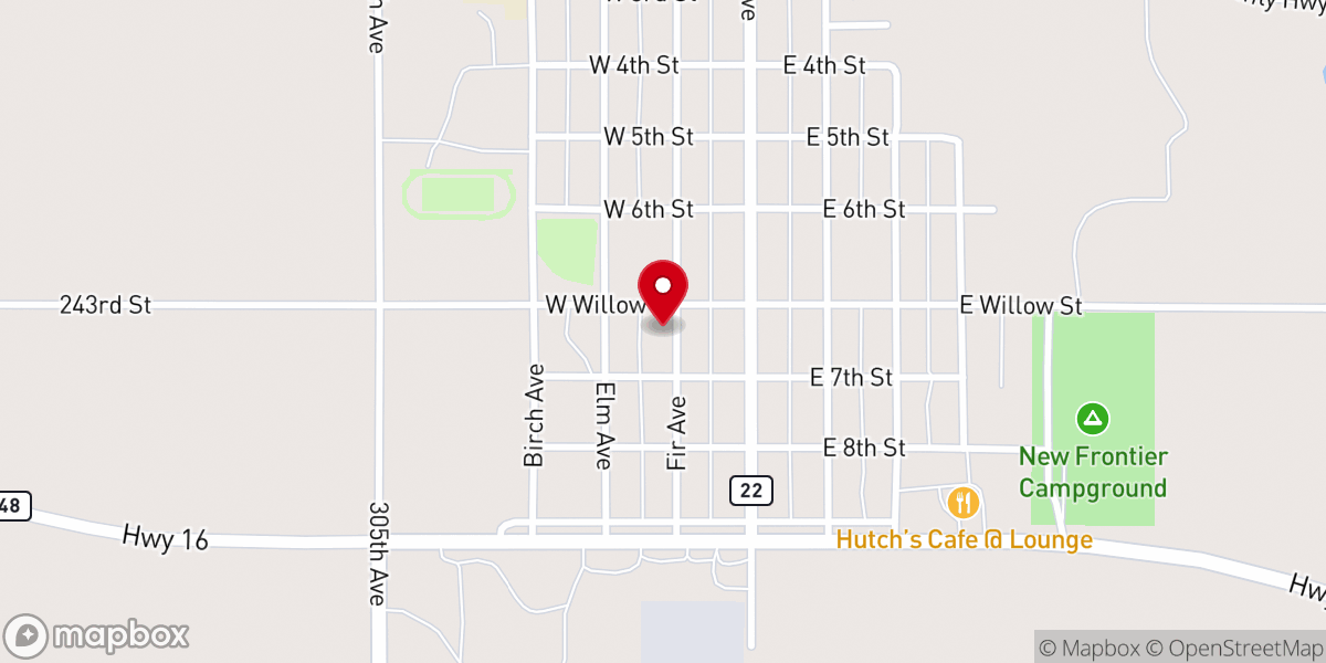 Map showing location of Christ the King Catholic Church