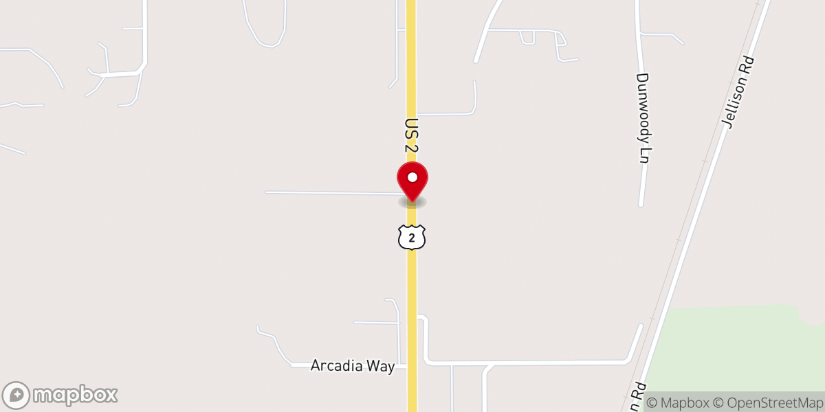 Map showing location of Crossroads Church