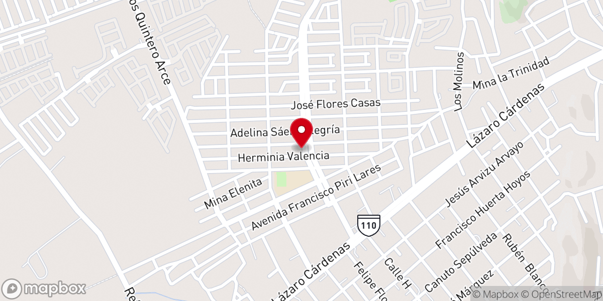 Map showing location of Parroquia Nuestro Señor Jesucristo Rey del Universo