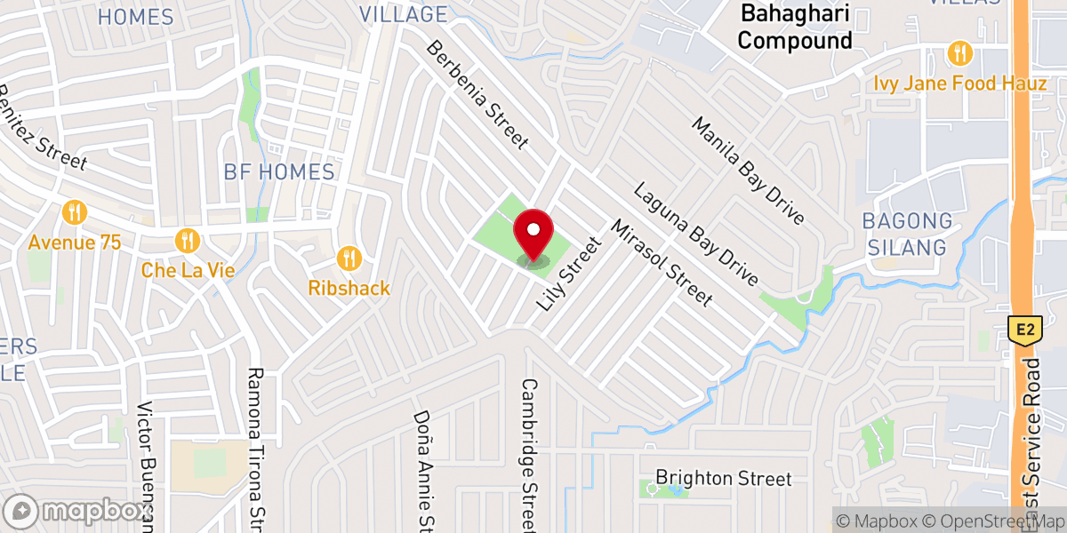 Map showing location of Jesus, the Divine Healer Parish Church - Tahanan Village, BF Homes, Parañaque City (Diocese of Parañaque)