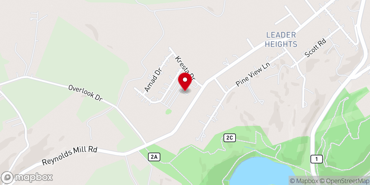 Map showing location of Bridgeway Community Church