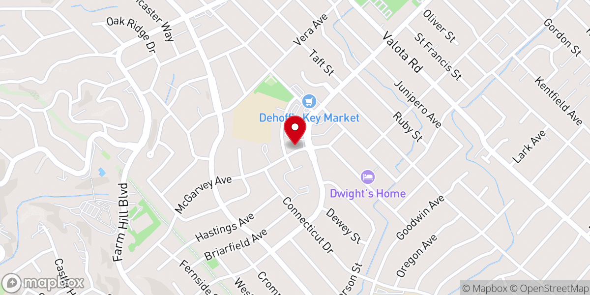 Map showing location of Grace Bible Church