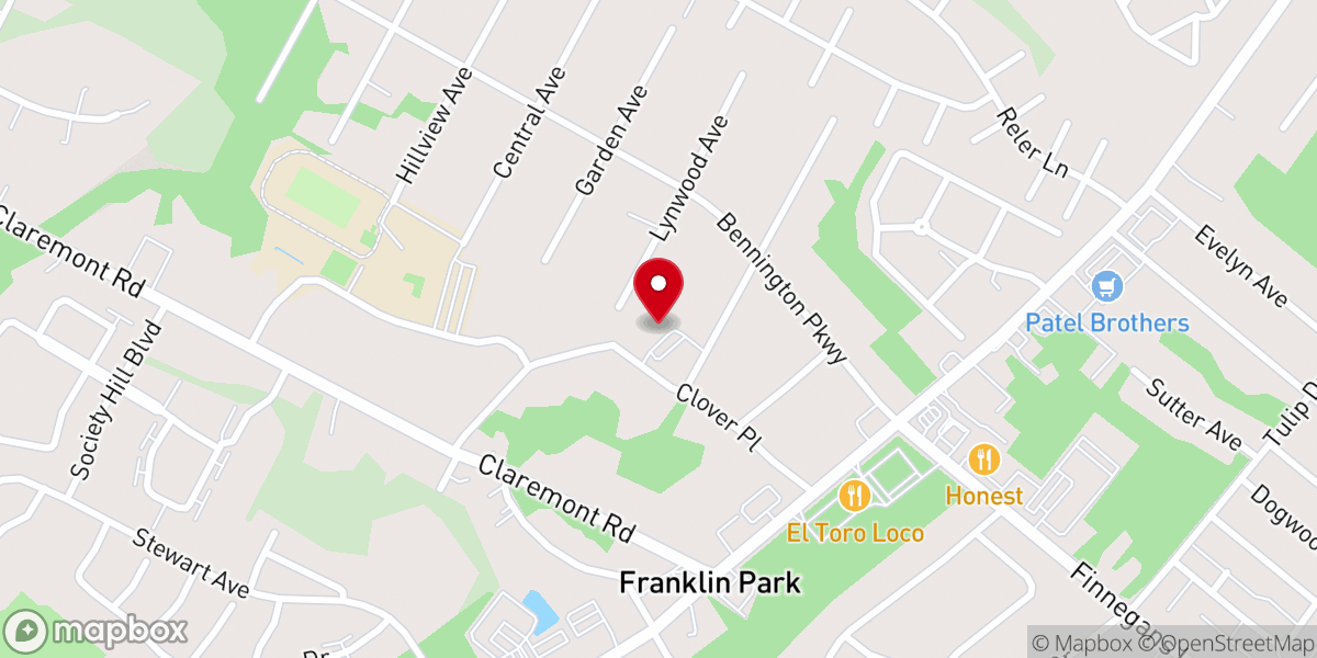 Map showing location of Church In Franklin Book Room