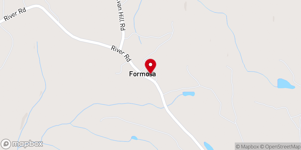 Map showing location of Piney Grove Baptist Church