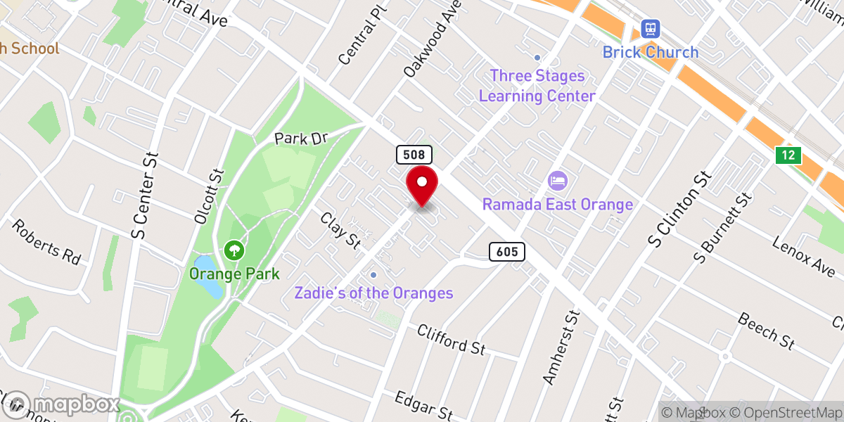 Map showing location of United Missionary Baptist Church