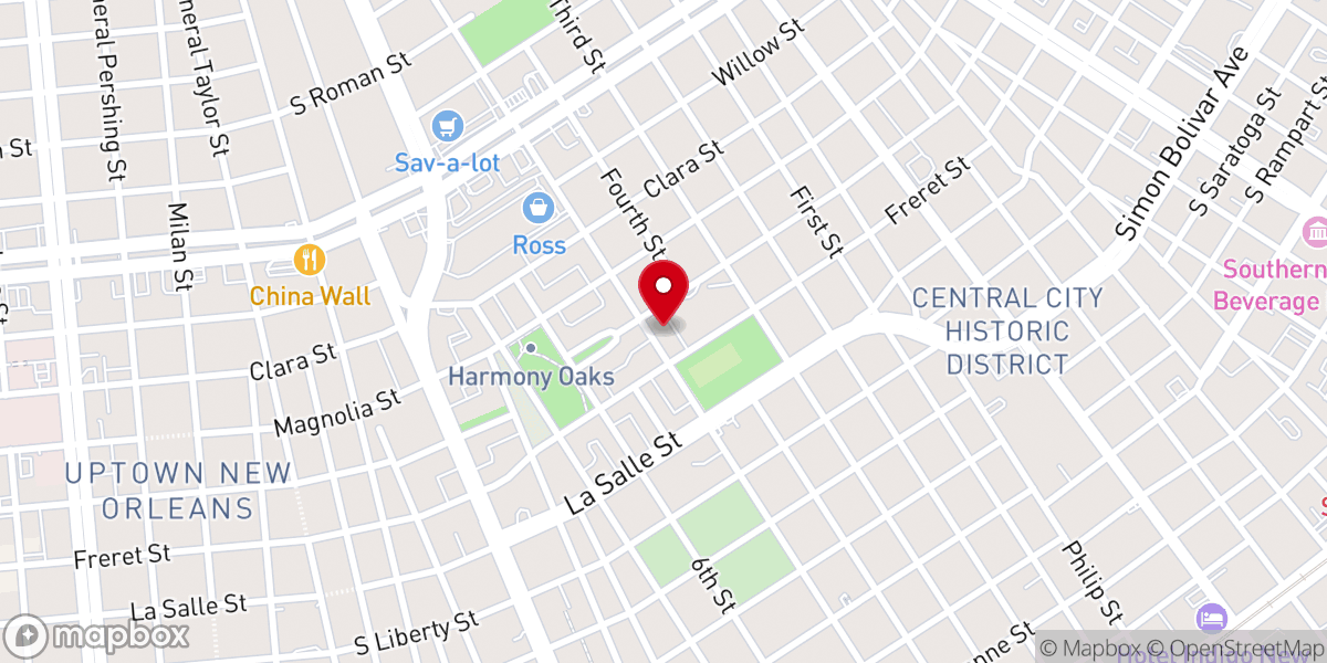 Map showing location of Shiloh Number 2 Baptist Church