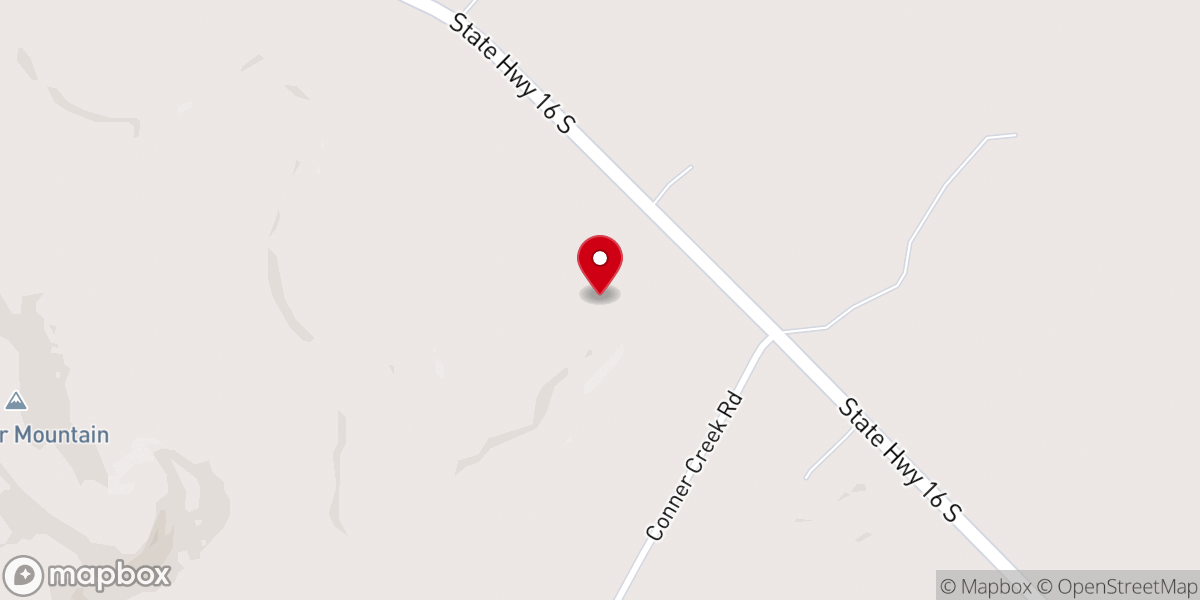 Map showing location of The Barn at Sparrow Creek Ranch
