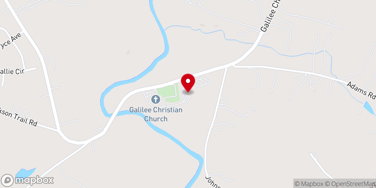 Map showing location of Galilee Kids Ministry