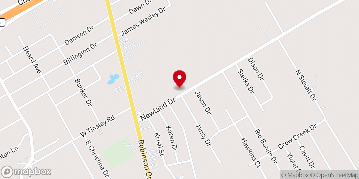 Map showing location of Newland Drive Church of Christ