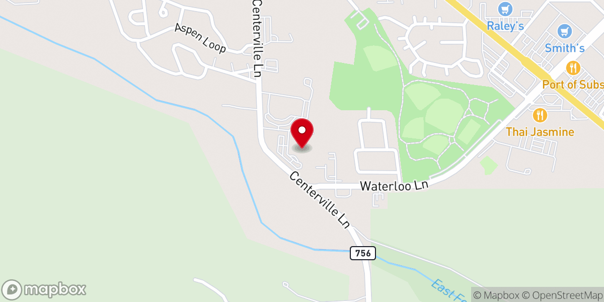 Map showing location of Shadow Mountain Church
