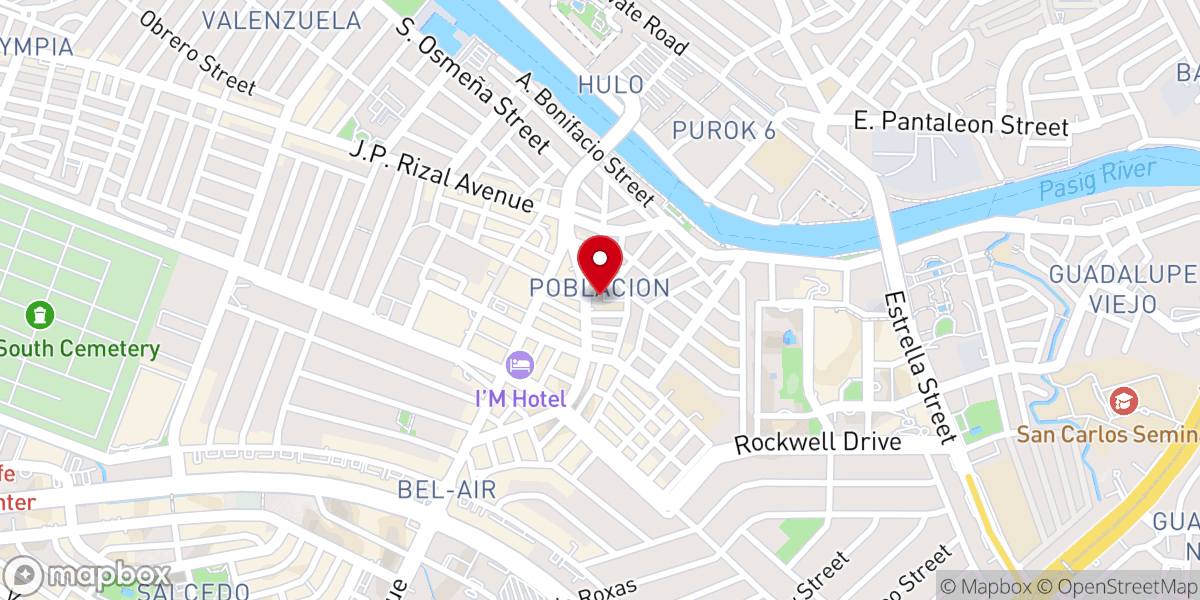 Map showing location of Sts. Peter and Paul Parish Church