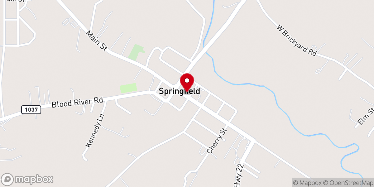 Map showing location of Saint Thomas Catholic Church