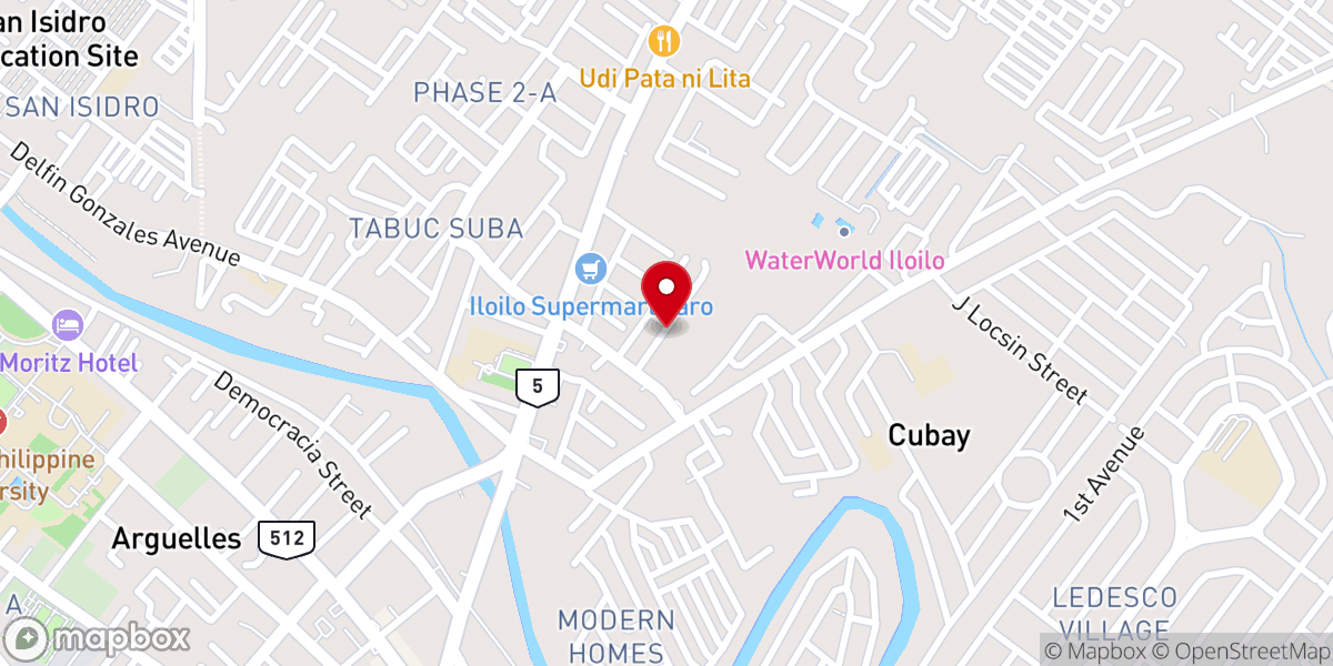 Map showing location of United Pentecostal Church - Jaro