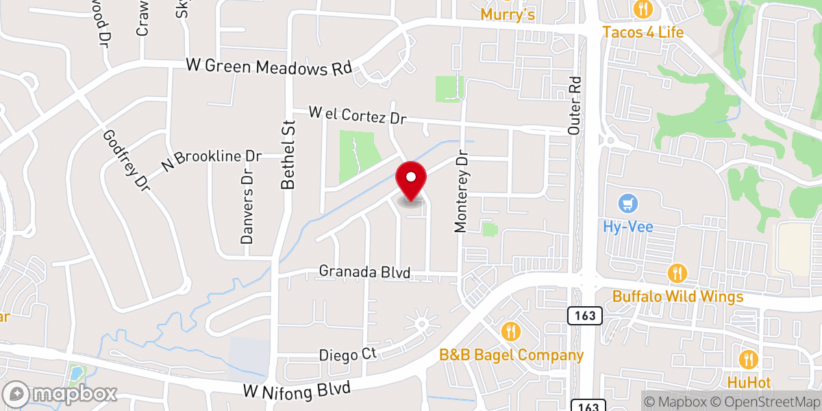 Map showing location of Rockbridge Church of God