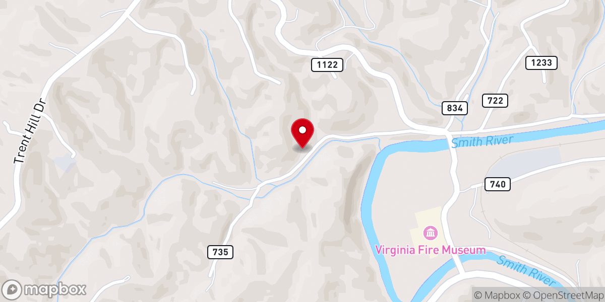 Map showing location of New Light Church