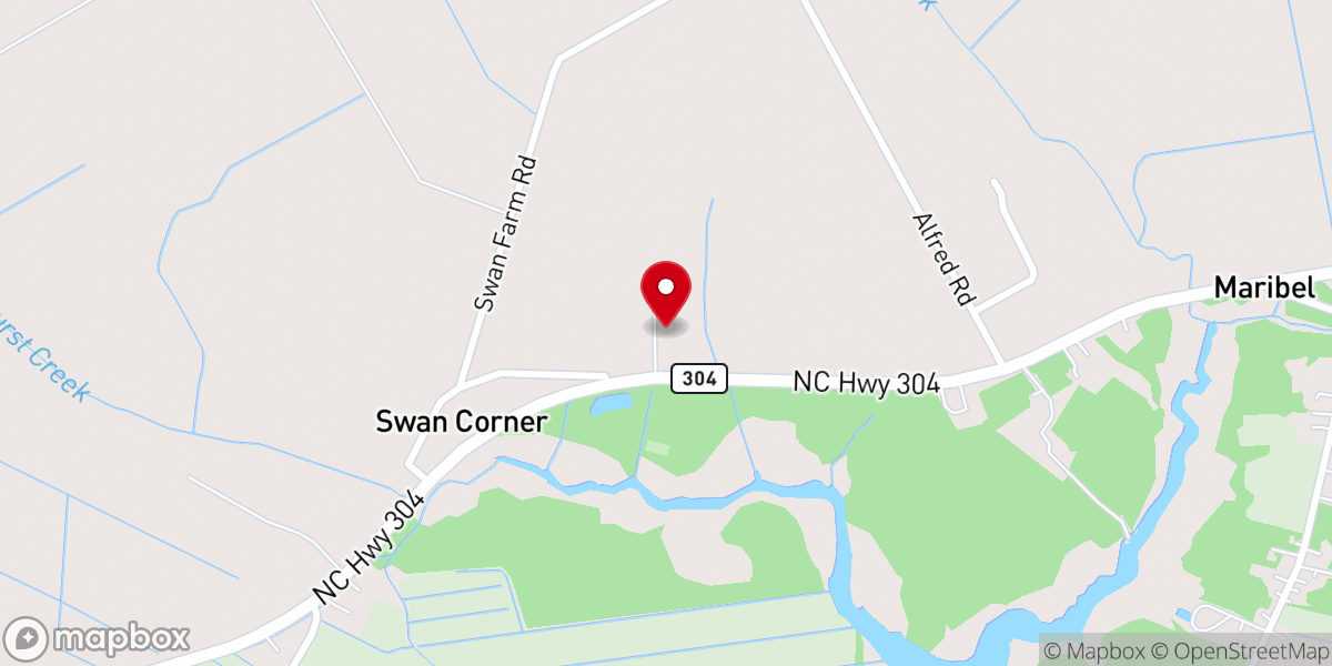 Map showing location of UPHC of Bayboro
