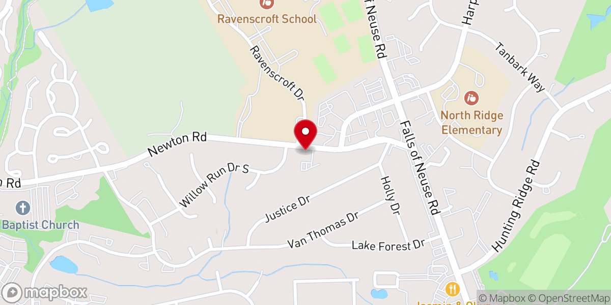 Map showing location of Refuge Church