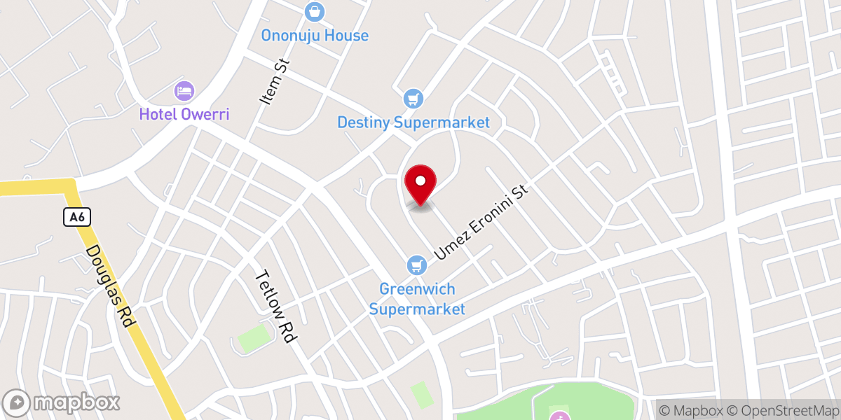 Map showing location of St. Maria Goretti Catholic Parish