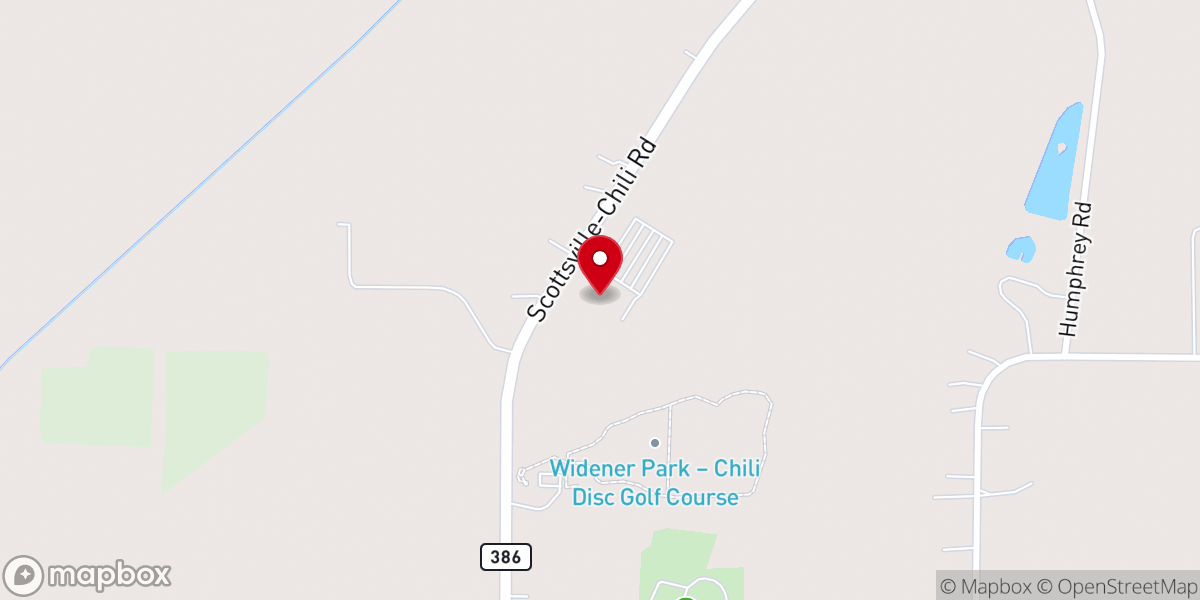Map showing location of Open Door Baptist Church