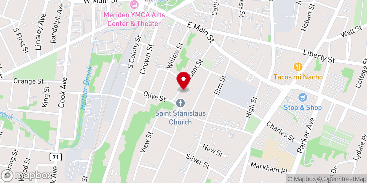 Map showing location of Healing by Faith Christian Church