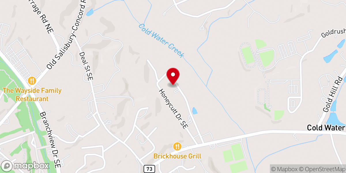 Map showing location of East Bethel Church