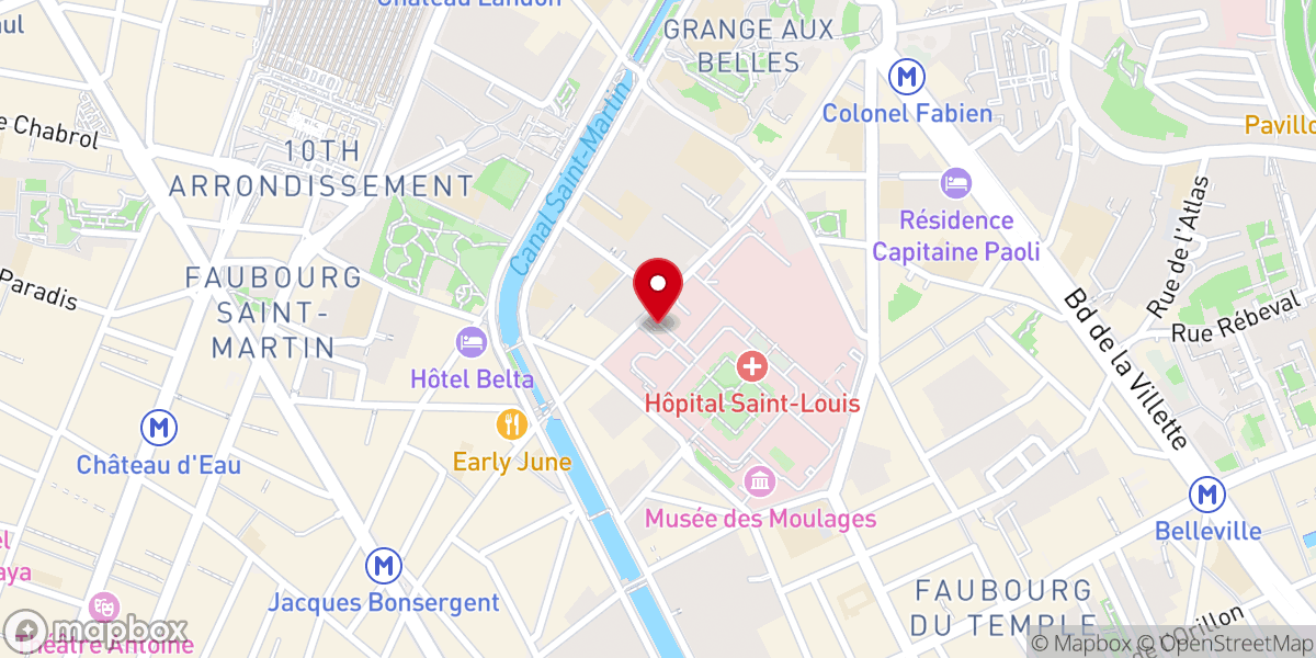 Map showing location of Chapelle Saint-Louis