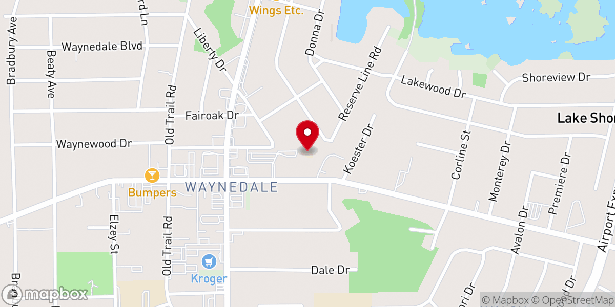 Map showing location of St Therese Catholic School