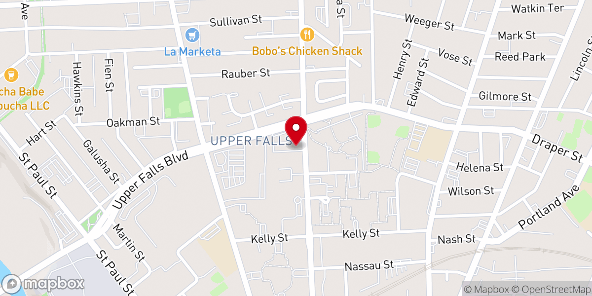 Map showing location of Mt. Vernon Baptist Church
