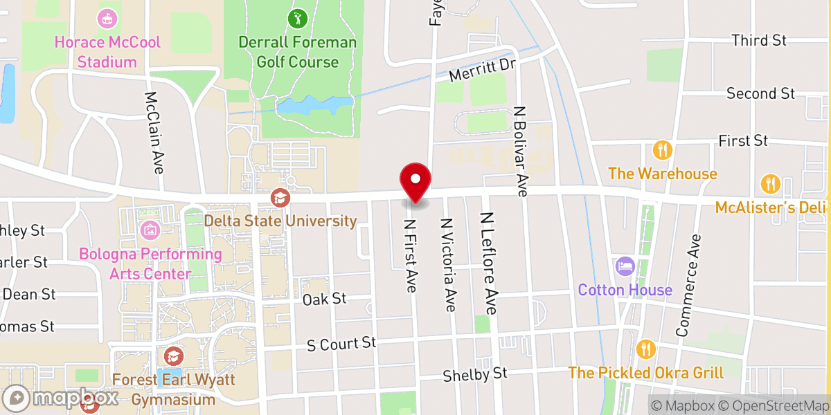 Map showing location of First Independent Methodist Church
