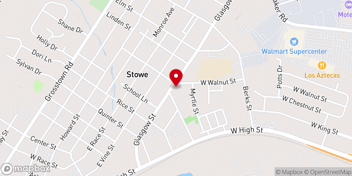 Map showing location of Grace Covenant Church