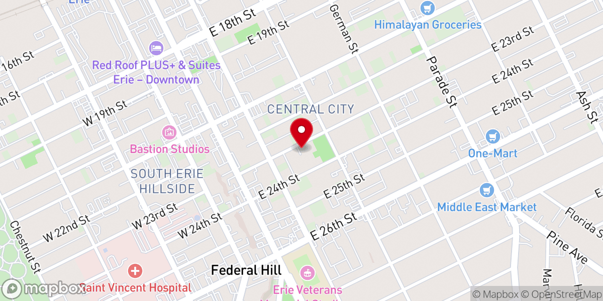 Map showing location of True Holiness Church