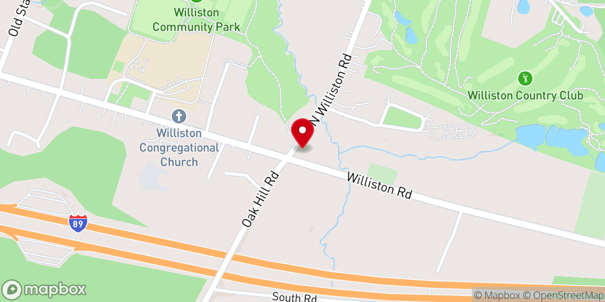 Map showing location of Williston Federated Church