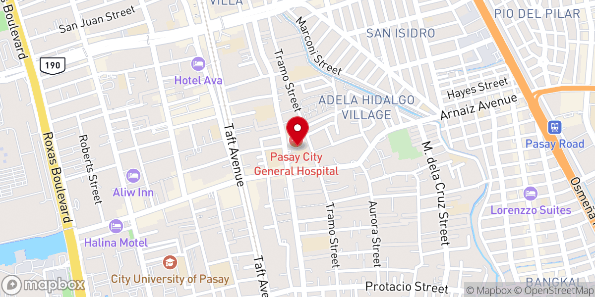 Map showing location of Sta. Clara de Montefalco Parish