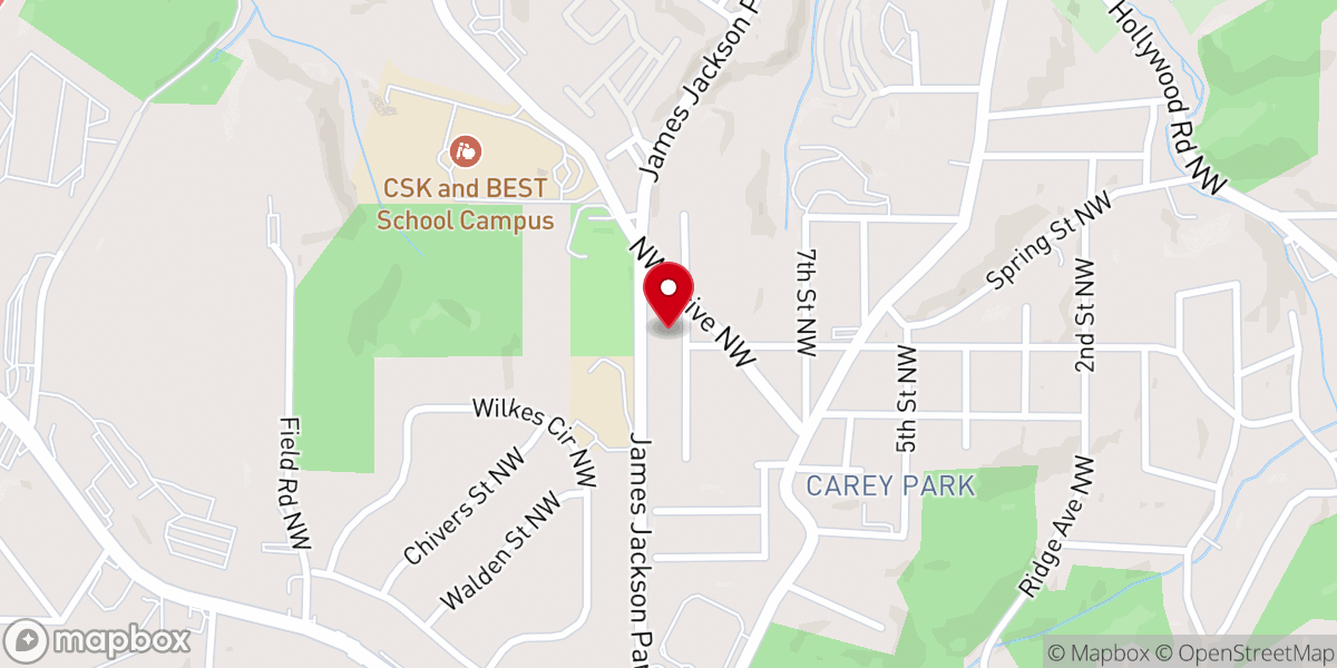 Map showing location of T.H.U.S. MINISTRIES INTERNATIONAL, INC