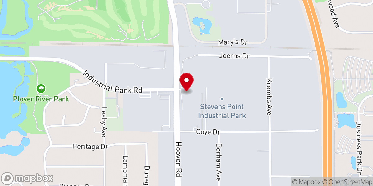 Map showing location of Community Foundation of Central Wisconsin