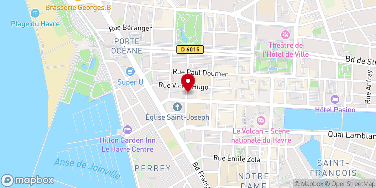 Map showing location of Paroisse Saint Martin du Littoral