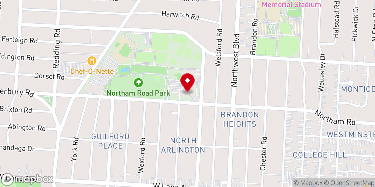 Map showing location of Saint Agatha Catholic Church