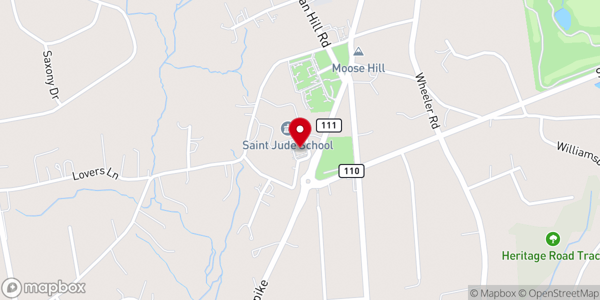 Map showing location of Saint Jude Parish Church