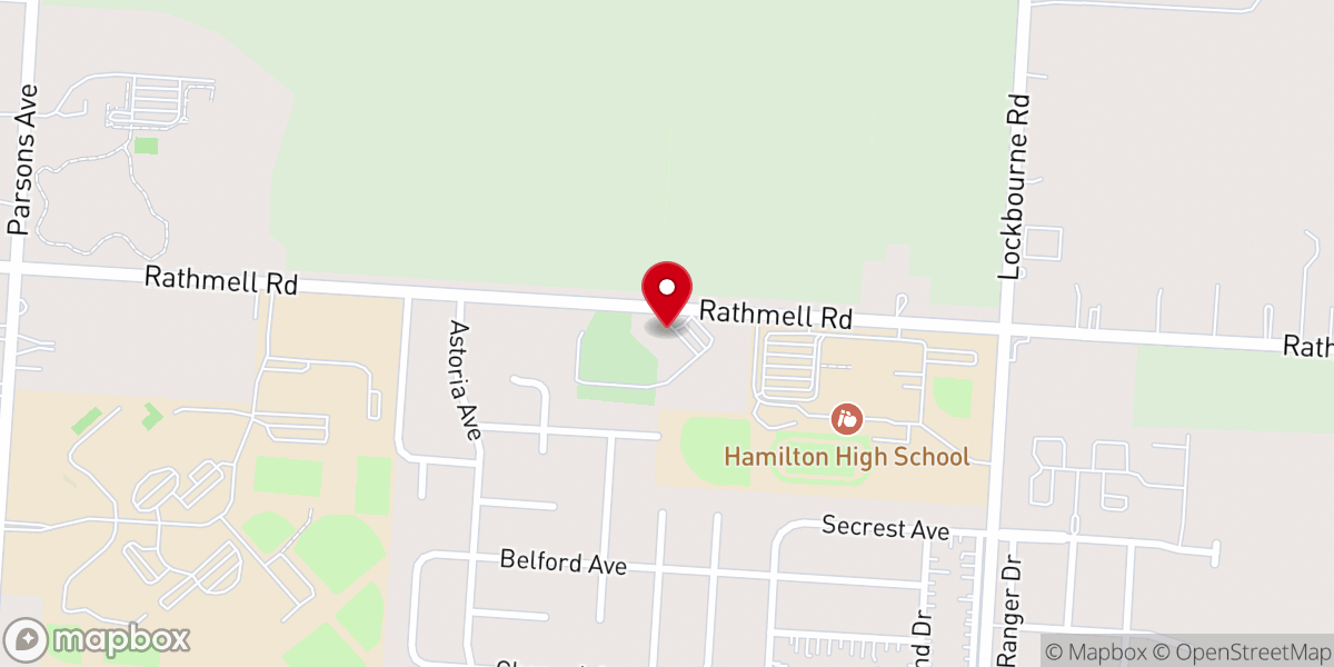 Map showing location of Walnut Hill United Methodist